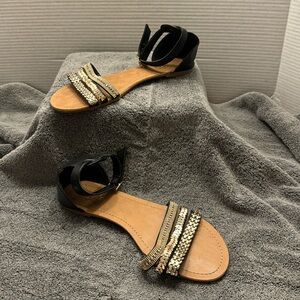 Sandals with embellishments